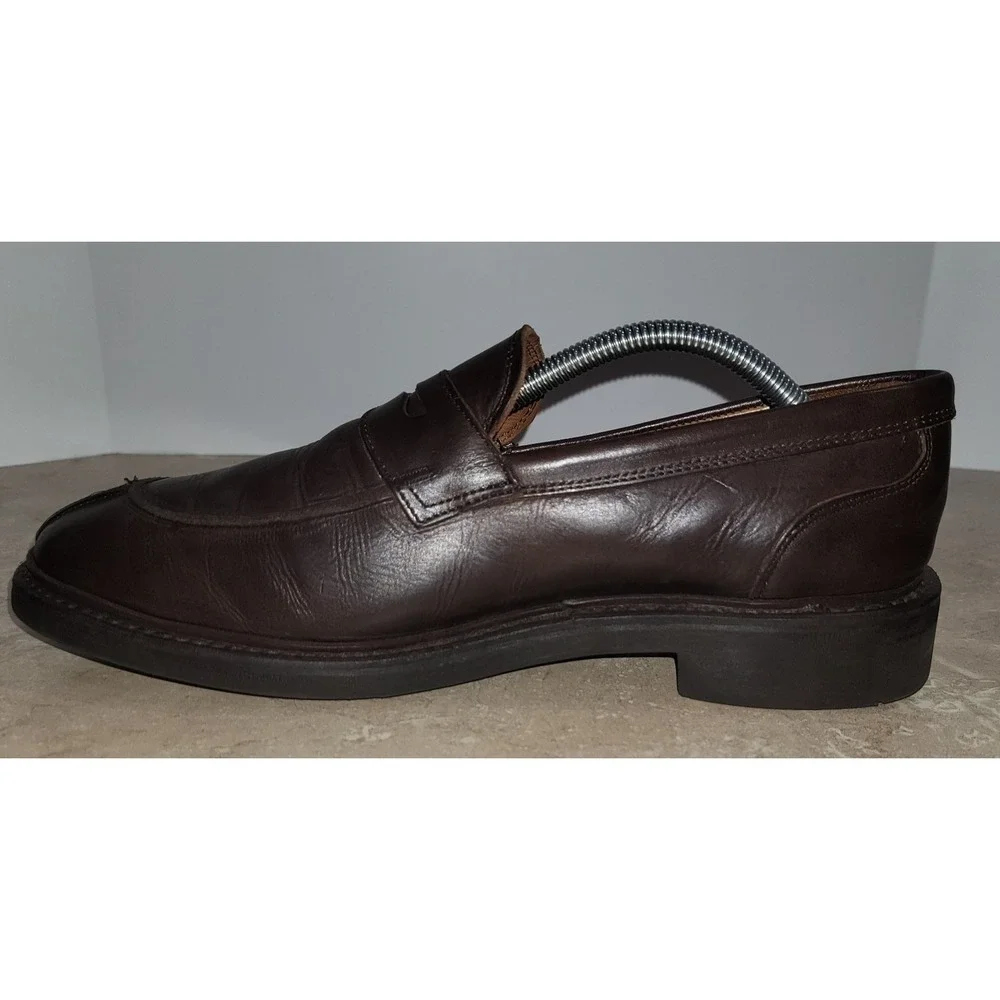 Allen Edmonds Denali Brown Leather Penny Loafers Dress Shoes Men's Size 9.5 D